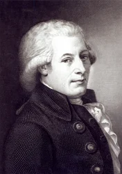 Portret Wolfganga Amadeusza Mozarta (1756-91) kompozytora austriackiego, sztychowany przez Lazarusa Gottlieba Sichlinga (1812-63)