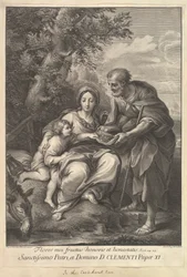 Dziewica i Józef z Młodym Jezusem, 1710-40.