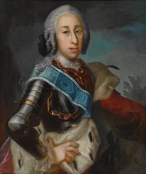 Klemens Francois De Paule, książę BAVIERE - Klemens Franciszek z Bawarii (1722-1770) - Johann Jonas Michael (ok. 1715-1791). olej na płótnie