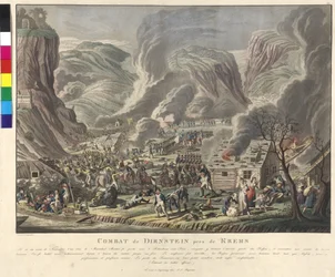 Bitwa pod Duernstein 1805 (akwaforta i akwatinta)