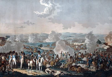 Bitwa pod Wagram (1809) - Aquatint - 52,8x63,4 - Kolekcja prywatna