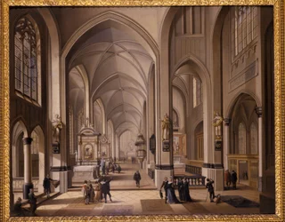 Wnętrze kościoła gotyckiego, 1787