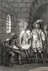 Traktat z Trausnitz: cesarz rzymski Ludwik IV Świętego Cesarstwa pogodził się z Fryderykiem Belem (1286-1330) w 1325 r., Aby zawrzeć porozumienie 13/03/1325 (cesarz Ludwik IV odnowił starą przyjaźń z Fryderykiem I z Austrii i zgodzili się rządzić Imperium