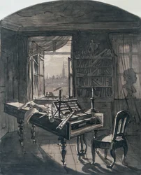 Pokój Beethovena w chwili jego śmierci, 1827