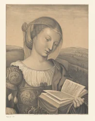 Święta Katarzyna z książką Dzieła z kolekcji braci Boisserée (tytuł serii) Galerie des Frères Boisserée (tytuł serii)