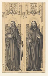 Św. Mateusz i Jakub Dzieła z kolekcji braci Boisserée (tytuł serii) Galerie des Frères Boisserée (tytuł serii)
