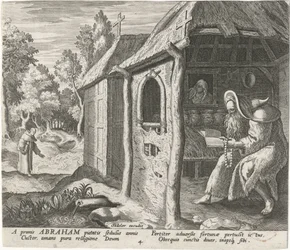 Abraham z Edessy jako pustelnik Mężczyzna pustelnicy (tytuł serii) Solitudo Sive Vitae Patrum Eremicolarum (tytuł serii)
