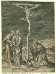 Chrystus na krzyżu z Marią, Janem i Marią Magdaleną
