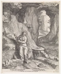 Maria Magdalena w jaskini