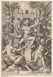 Bachus, Muzyka, Amor, 1575-1600.