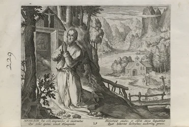 Nicoleos, tablica 29 z 30 z serii Sylvae Sacrae (Pustelnicy w krajobrazach)