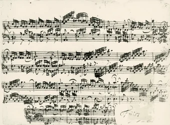 Partytura 15 inwencji BWV 772-801, dwugłosowy kontrapunkt Johanna Sebastiana Bacha (1685-1750)