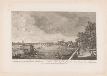 Widok na Somerset Gardens na Westminster Bridge w Londynie