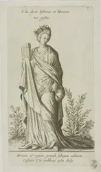 Clio, Muza Historii, płytka 7 z Parnassus Biceps