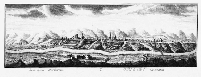 Widok Krasnojarska, ok. 1735