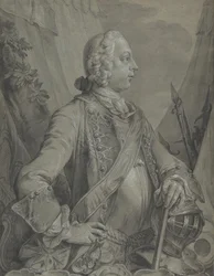 Portret cesarza Józefa II jako dowódcy wojskowego, początek do połowy XVIII wieku.