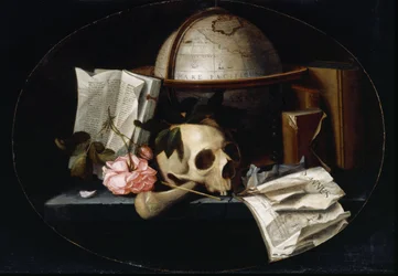 Martwa natura Vanitas, ok.1655 (olej na desce dębowej)