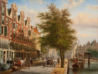Widok na Leidsegracht i Herengracht, Amsterdam