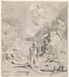 Błaganie św. Rocha Przedstawienia biblijne, mitologiczne i alegoryczne (tytuł serii)