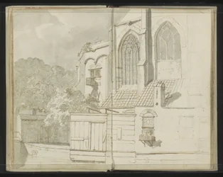 Tył Nieuwe Kerk w Delft