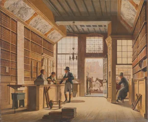Sklep księgarza Pietera Meijera Warnarsa na Vijgendam w Amsterdamie Księgarnia Pietera Meijera Warnarsa (1792-1869) na Vijgendam, Amsterdam