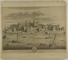 Tower of London, płyta piąta z Britannia Illustrata