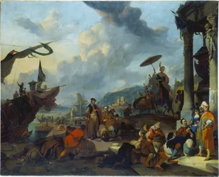 Śródziemnomorska scena portowa