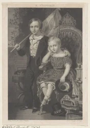 Portret Williama, księcia Holandii i Mauritsa, księcia Holandii