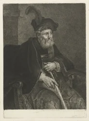 Portret nieznanego starca na krześle