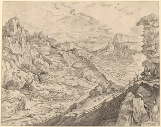 Duży alpejski krajobraz