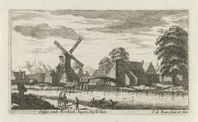 Widok na Morebleek poza Amsterdamem Gesigie aan de Morebleek poza Amsterdamem (tytuł na obiekcie)