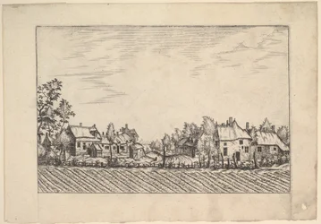 Gospodarstwa, zaorane pole na pierwszym planie od Praediorum villarum et rusticarum casu..., ca. 1559-61.