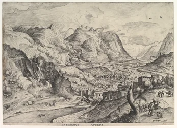 Podstępny ptasznik Insidiosus auceps z Wielkich Krajobrazów, ca. 1555-56.