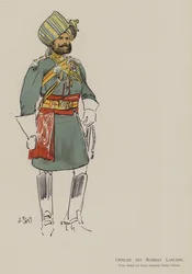 Oficer 1. Bombay Lancers (kolor lito)