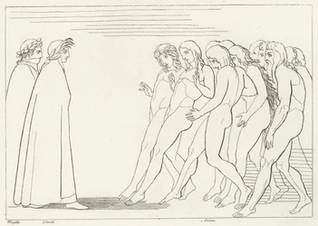 Przedsionek czyśćca, czyśćca, kanto 3 (rycina)