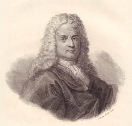 Portret włoskiego matematyka Jacopo Riccati (1676-1754), miedzioryt autorstwa Cateriny Piotti-Pirola