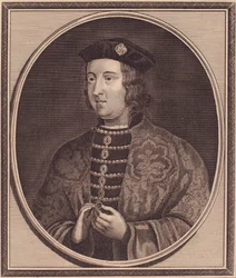 Portret króla Anglii Edwarda IV (1442-1483), miedzioryt autorstwa Johna Goldara (1729-1795)
