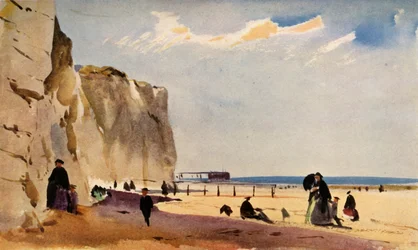 Scena nadmorska, Normandia, ok. 1860, 1934.