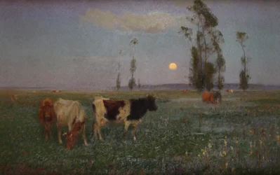 Zwiastun nocy (olej na płótnie)