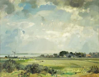 Rzeka Suffolk (olej na płótnie)