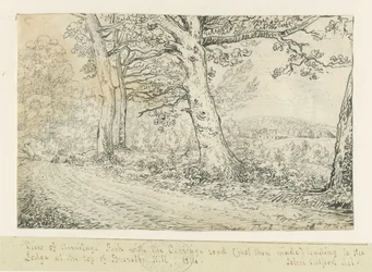 Park Armitage: rysunek piórkiem, 1814