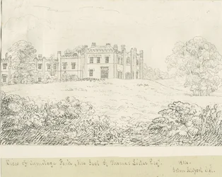 Park Armitage: rysunek piórkiem, 1814
