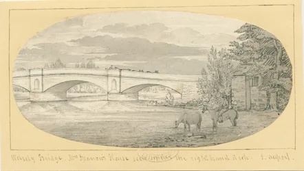 Wolseley Bridge: rysunek długopisem i płukaniem, bd [1799-1854] (rysunek)