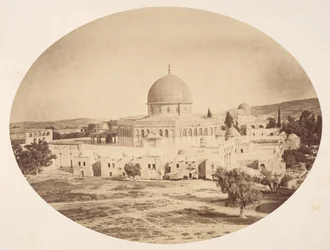 Jerozolima, miejsce świątyni na górze Moria, 1857.
