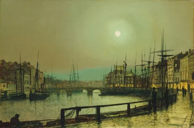 Port w świetle księżyca, 1883 r.
