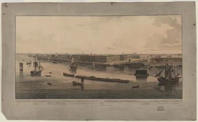 Panoramiczny widok Sankt Petersburga, w latach 1805-1807
