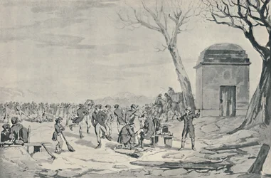 Łyżwiarstwo w Hyde Parku, 1807, 1920