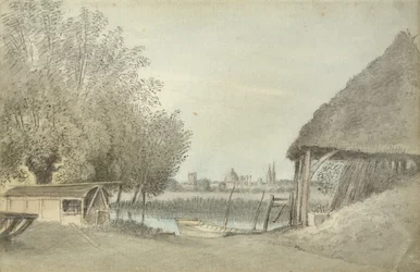 Ferry Hinksey k. Oksfordu, 15 czerwca 1789 (akwarela nad grafitem, na papierze)