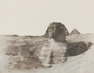 Sfinks, ok. 1853 (odbitka na papierze solonym z negatywu na papierze woskowanym)