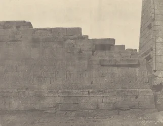 Karnak, świątynia na południe od sali hipostylowej, południowa ściana (zewnętrzna ściana)